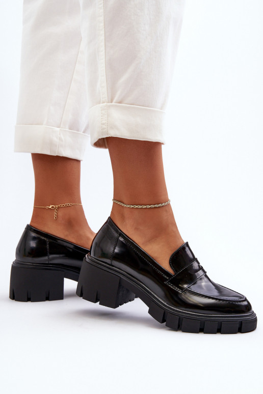 mocassins femininos Em saltos enormes Big Star NN274055 cor preta mocassins femininos Em saltos enormes Big Star NN274055 cor preta