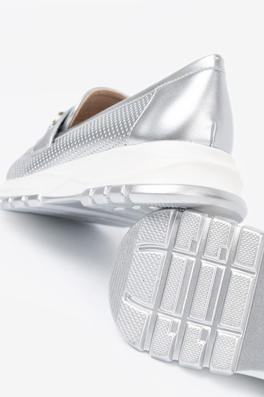 cor prata mocassins z dekoracyjnym douradom elementem cor prata mocassins z dekoracyjnym douradom elementem