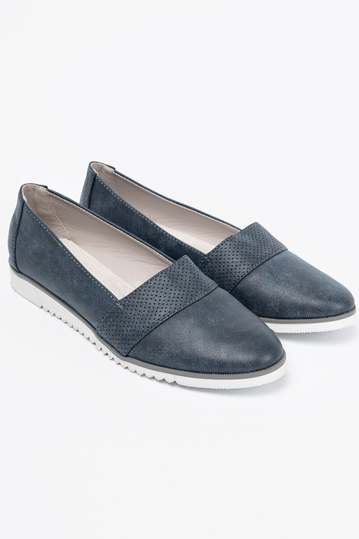 azul escuro mocassins em uma sola branca azul escuro mocassins em uma sola branca