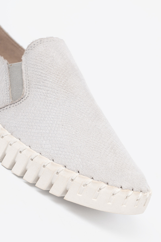 cor cinza sapato slip-on z flexívelmi ParastaParakami cor cinza sapato slip-on z flexívelmi ParastaParakami