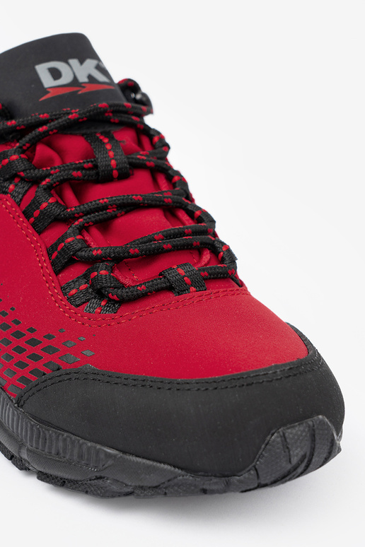 Botas de trekking vermelhas em plataforma grossa DK Botas de trekking vermelhas em plataforma grossa DK