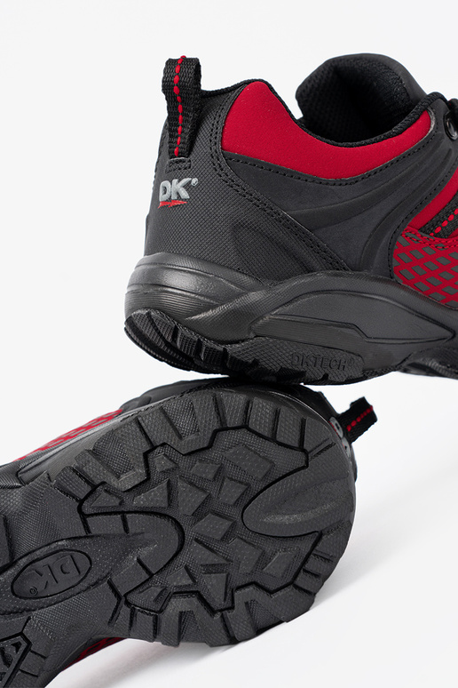 Botas de trekking vermelhas em plataforma grossa DK Botas de trekking vermelhas em plataforma grossa DK