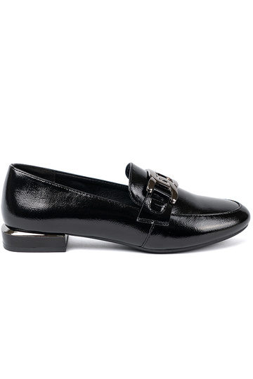 com efeito verniz mocassins com fivela decorativa Sergio Leone 2