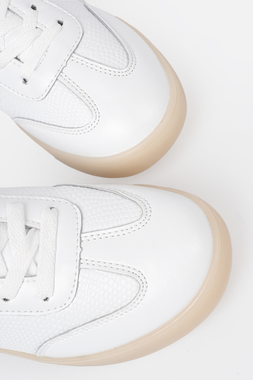 Sapatos casuais femininos cor branca