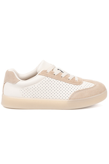 Sapatos casuais femininos a céu aberto brilhantementebege 2