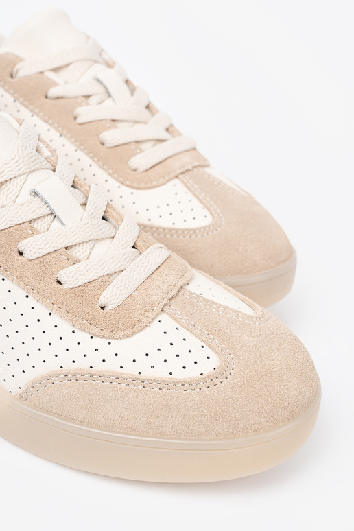 Sapatos casuais femininos a céu aberto brilhantementebege