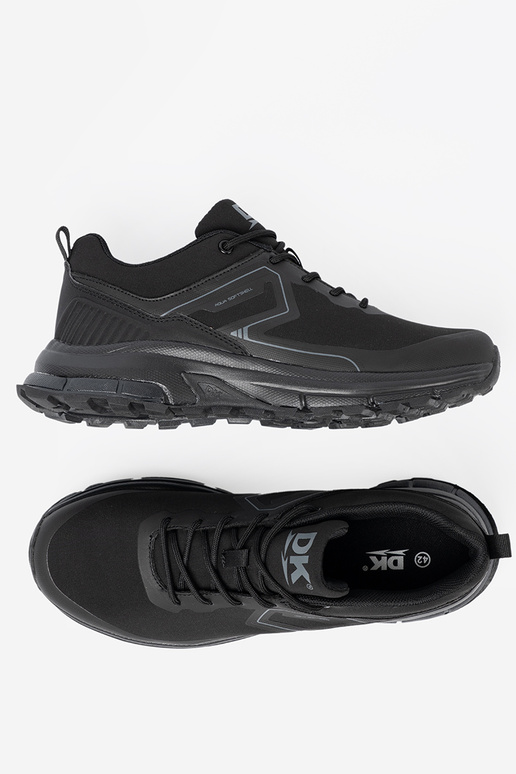 Estilo esportivo obuParaie cor preta DK z technologią Aqua Casca mole