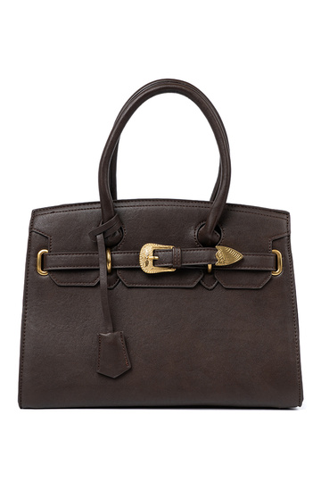 Tem que serrrom escuro Bolsa com fivela decorativa Para douradom kolorze 2