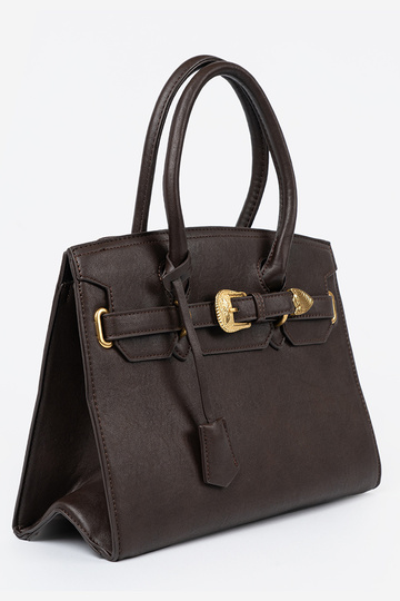 Tem que serrrom escuro Bolsa com fivela decorativa Para douradom kolorze