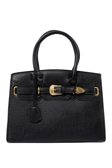 preto Bolsa com fivela decorativa Para douradom kolorze 2