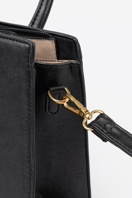 preto Bolsa com fivela decorativa Para douradom kolorze