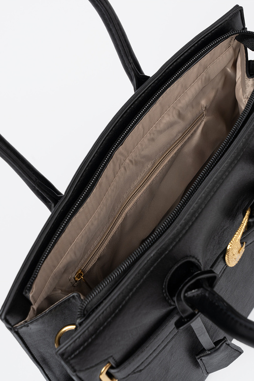 preto Bolsa com fivela decorativa Para douradom kolorze