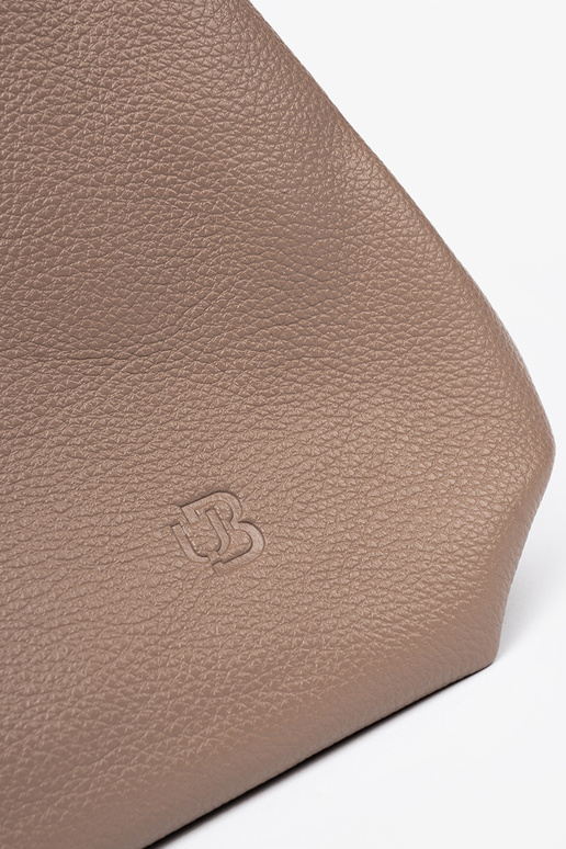 Elegante escurobege Bolsa z kosmetyczką Para środku