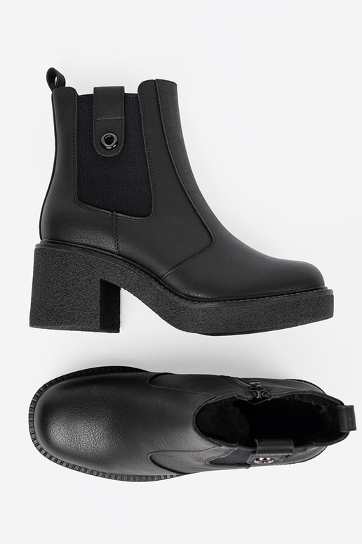 Estilo elegante cor preta sapato z elastyczną ParastaParaką Sergio Leone