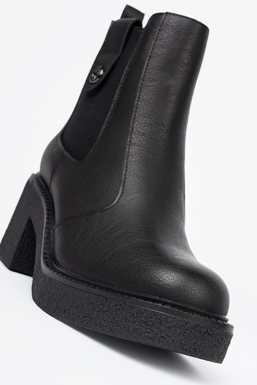 Estilo elegante cor preta sapato z elastyczną ParastaParaką Sergio Leone