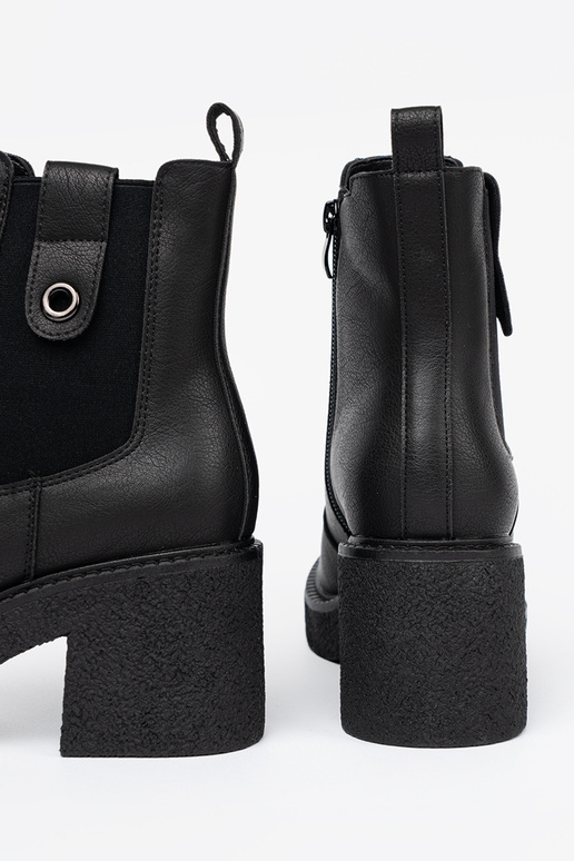 Estilo elegante cor preta sapato z elastyczną ParastaParaką Sergio Leone