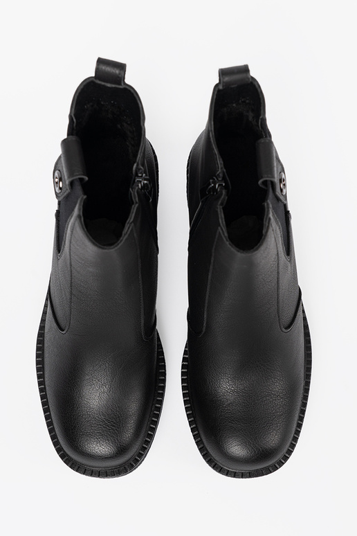 Estilo elegante cor preta sapato z elastyczną ParastaParaką Sergio Leone