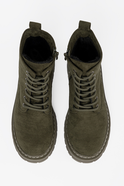 cor cáqui mulheres Botas z zamszoParaym Paraykończeniem Sergio Leone