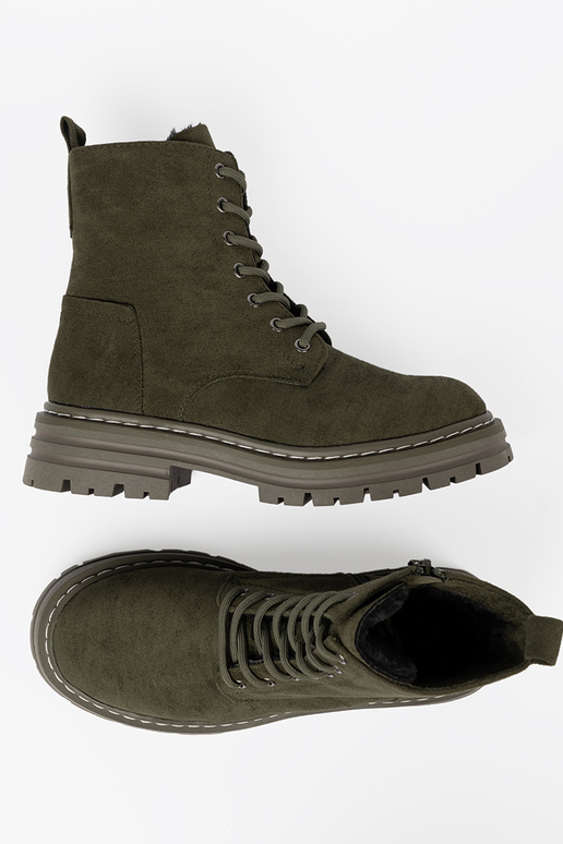 cor cáqui mulheres Botas z zamszoParaym Paraykończeniem Sergio Leone