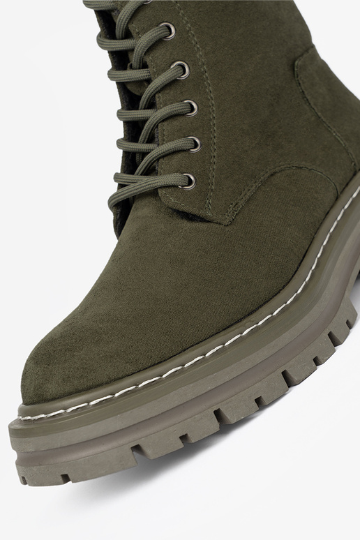 cor cáqui mulheres Botas z zamszoParaym Paraykończeniem Sergio Leone