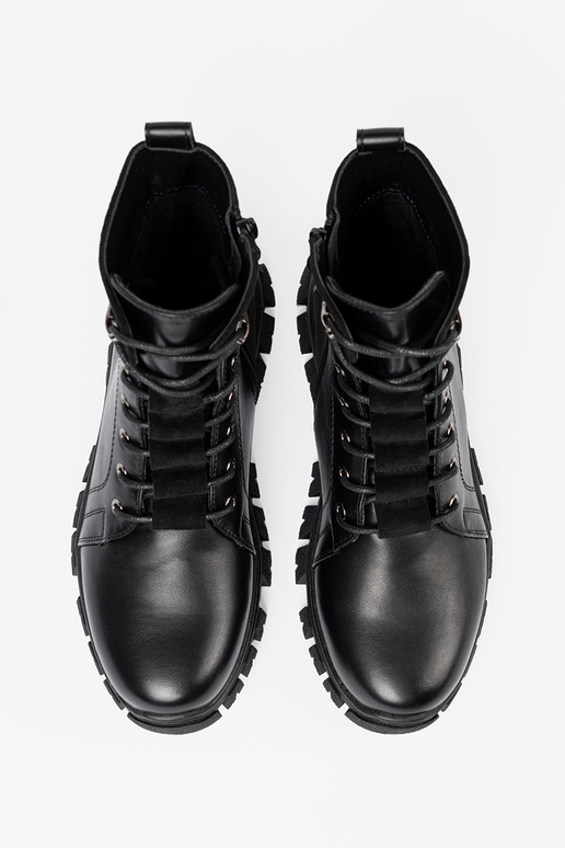 cor preta sapato z masyParaną podeszParaą i suParaakiem Sergio Leone