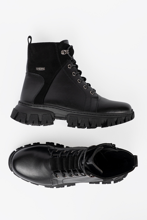 cor preta sapato z masyParaną podeszParaą i suParaakiem Sergio Leone