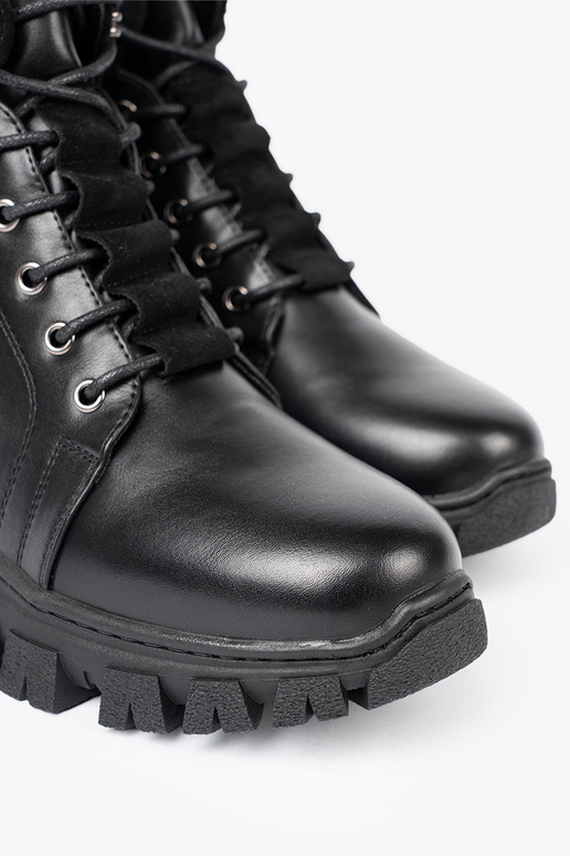 cor preta sapato z masyParaną podeszParaą i suParaakiem Sergio Leone