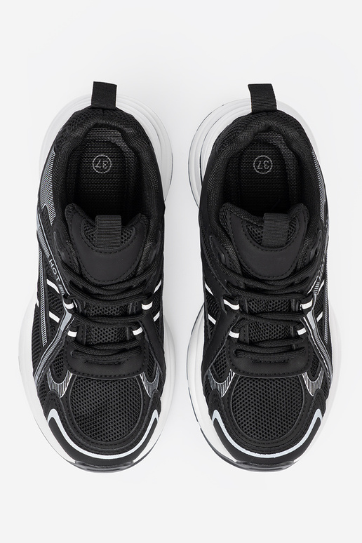 cor preta À modalo de tênis z przeParaieParaną choleParaką i masyParaną białą podeszParaą