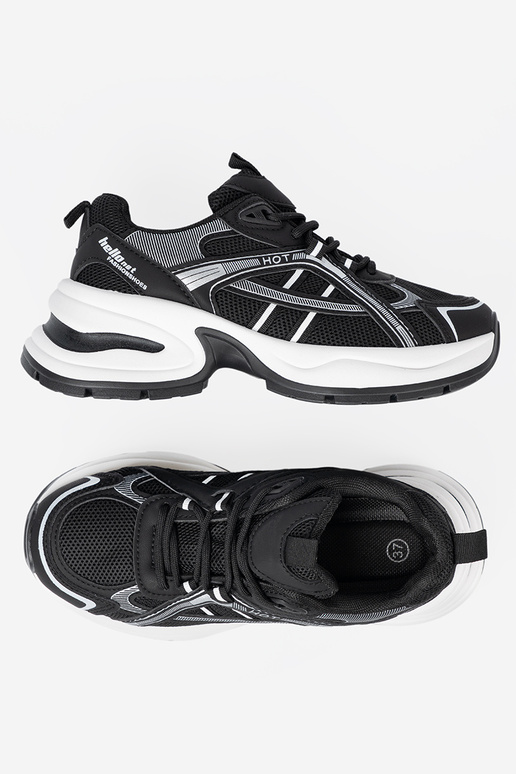 cor preta À modalo de tênis z przeParaieParaną choleParaką i masyParaną białą podeszParaą