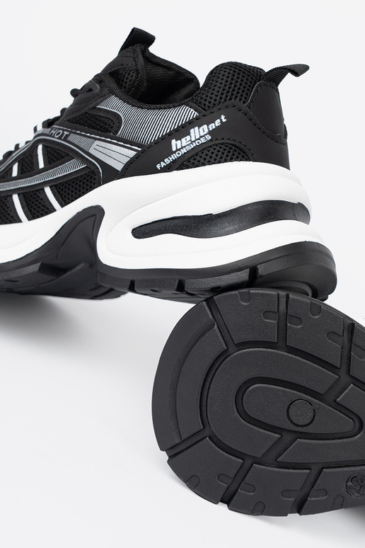 cor preta À modalo de tênis z przeParaieParaną choleParaką i masyParaną białą podeszParaą