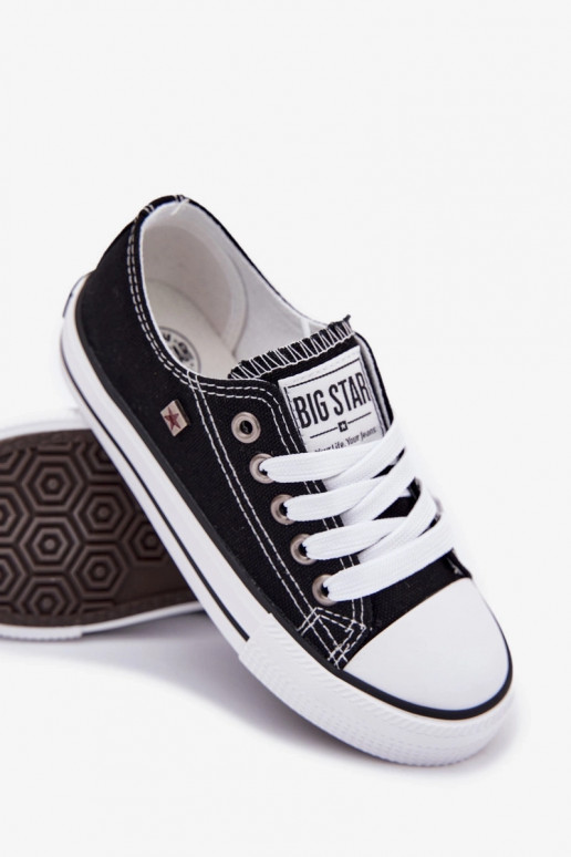 sapatos casuais Infantil Big Star FF374206 cor preta