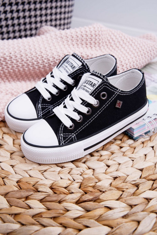 sapatos casuais Infantil Big Star FF374206 cor preta