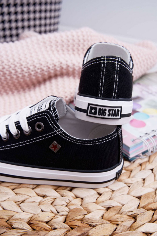 sapatos casuais Infantil Big Star FF374206 cor preta