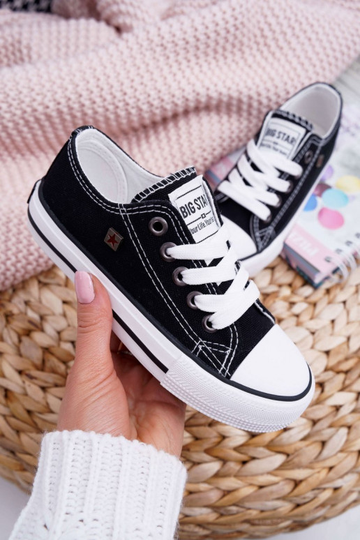 sapatos casuais Infantil Big Star FF374206 cor preta