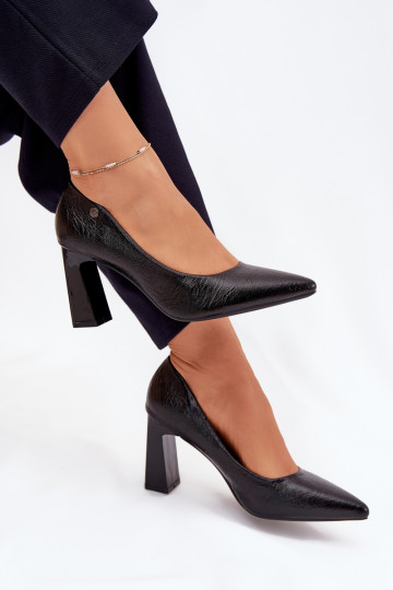 Sapatos de salto alto Vinceza 62252 cor preta