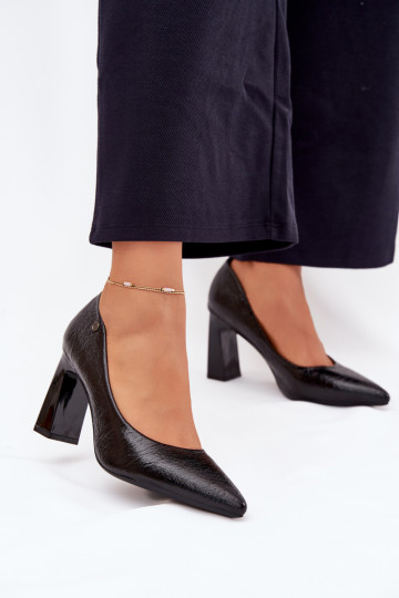 Sapatos de salto alto Vinceza 62252 cor preta 2