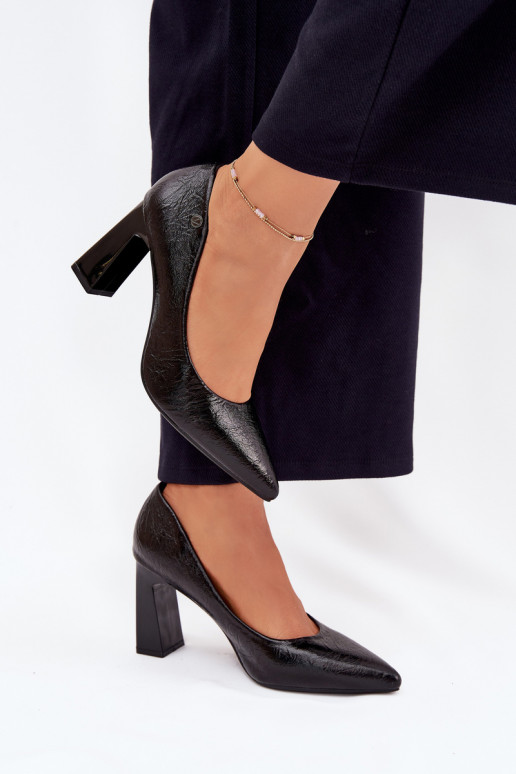 Sapatos de salto alto Vinceza 62252 cor preta Sapatos de salto alto Vinceza 62252 cor preta