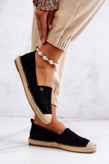 Feminino Alpercatas de camurça cor preta Joaquin 2