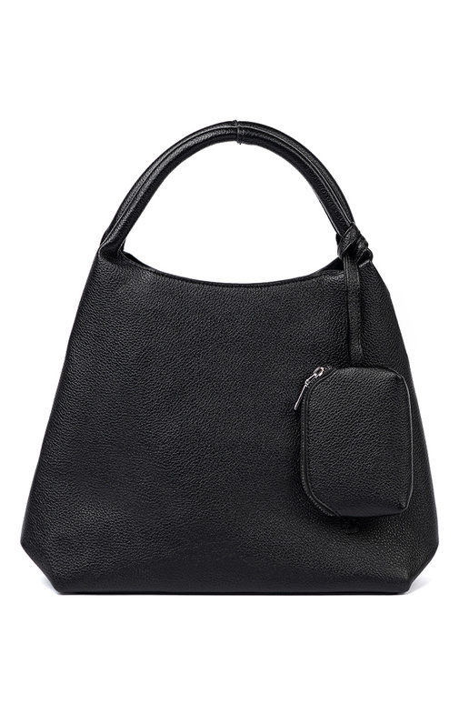 Elegante preto Bolsa z kosmetyczką Para środku