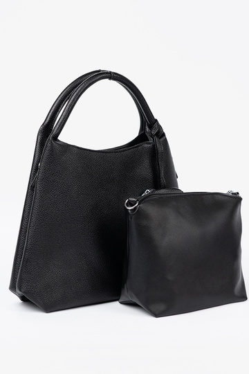 Elegante preto Bolsa z kosmetyczką Para środku