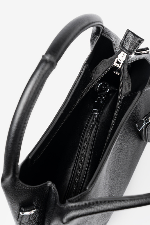 Elegante preto Bolsa z kosmetyczką Para środku