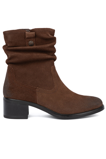 cor marrom pele sapato com top babado Sergio Leone 2