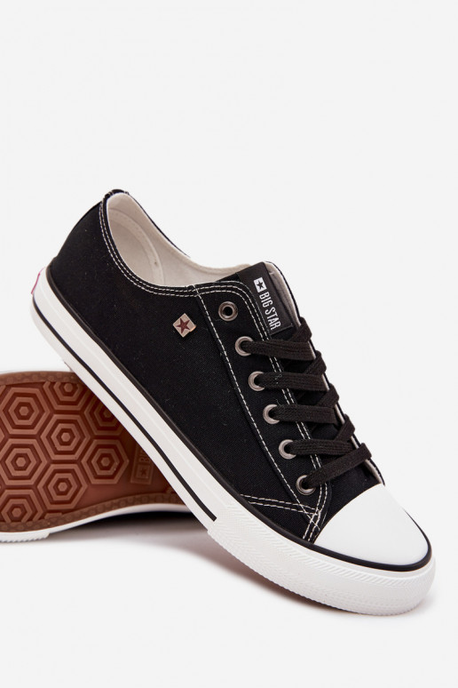 Sapatos casuais masculinos Baixo  Big Star DD174504 cor preta