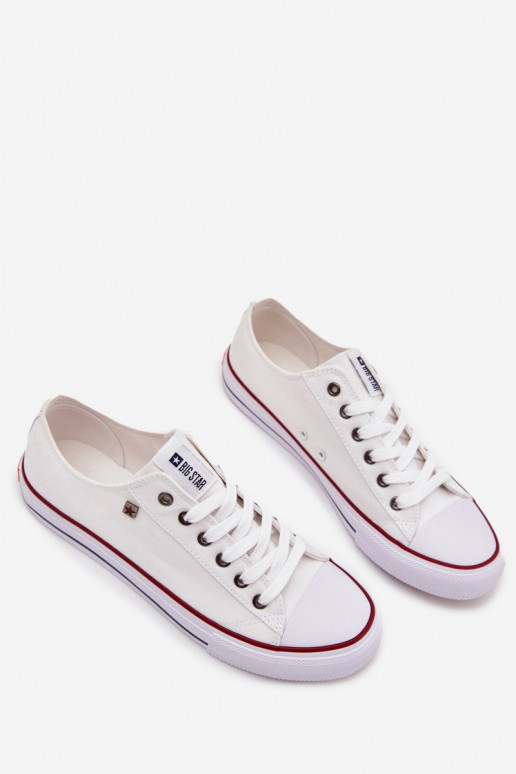 Sapatos casuais masculinos Baixo  Big Star DD174500 cor branca