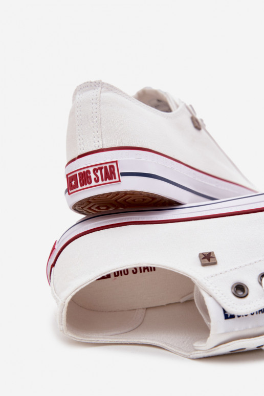 Sapatos casuais masculinos Baixo  Big Star DD174500 cor branca