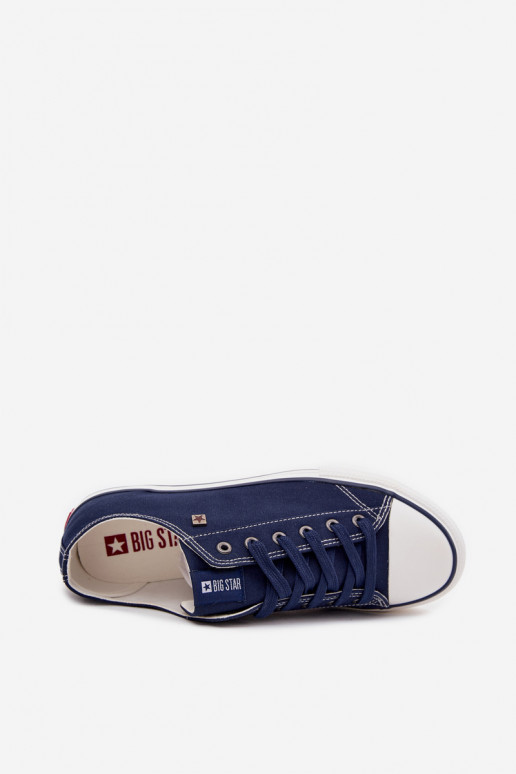 Sapatos casuais masculinos Baixo  Big Star DD174503 azul escuro
