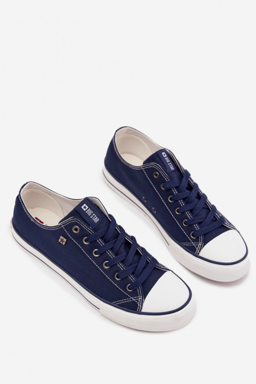 Sapatos casuais masculinos Baixo  Big Star DD174503 azul escuro