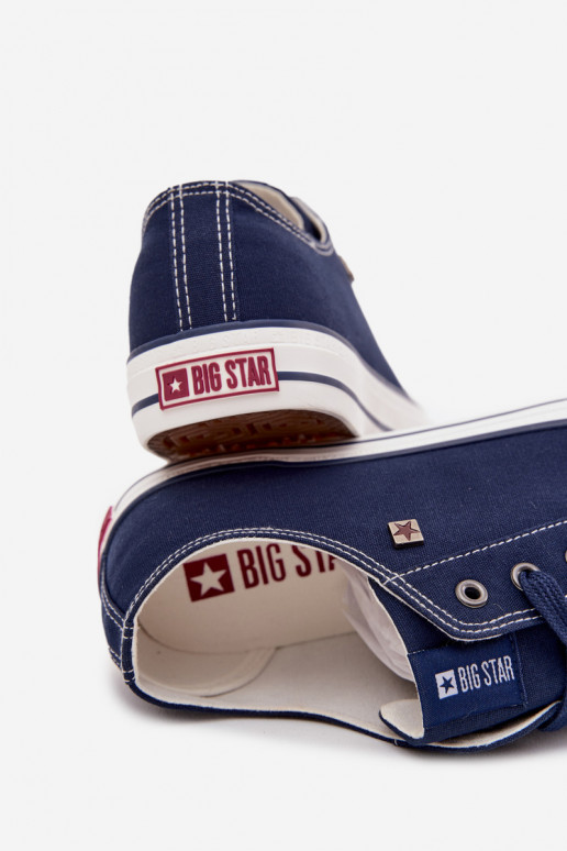 Sapatos casuais masculinos Baixo  Big Star DD174503 azul escuro