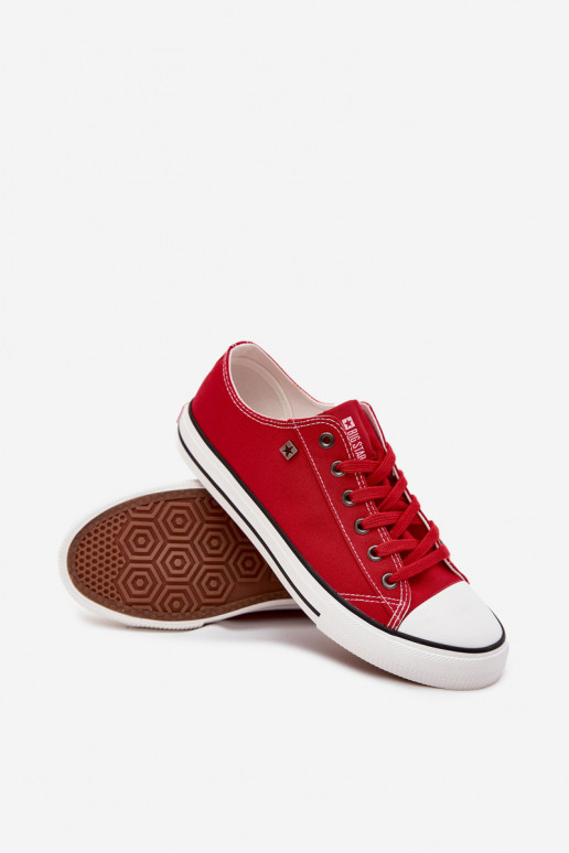 Sapatos casuais masculinos Baixo  Big Star DD174502 cor vermelha