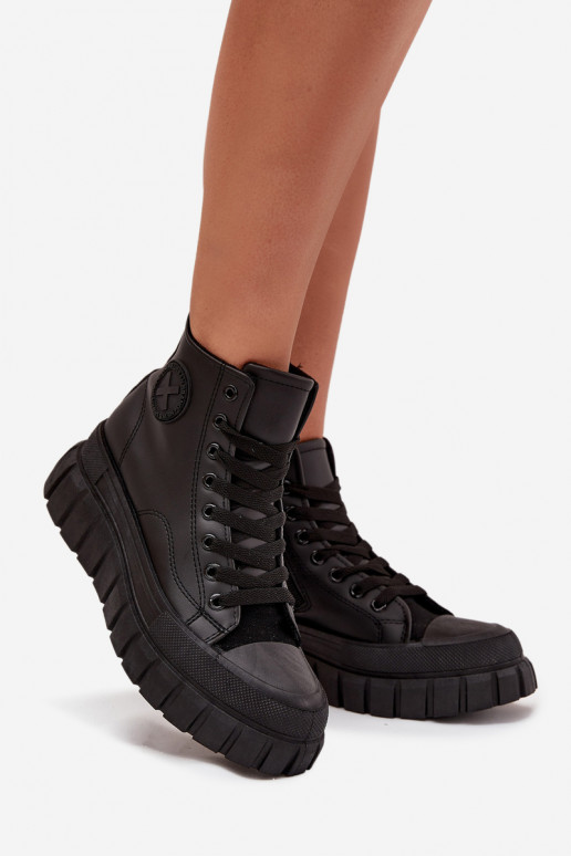 aquecimento sapatos de lazer com sola Feminino com uma plataforma Trancar cor preta Sarira aquecimento sapatos de lazer com sola Feminino com uma plataforma Trancar cor preta Sarira